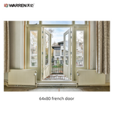 Warren 64x80 Interior Double Glass French Doors With White French Doors Interior